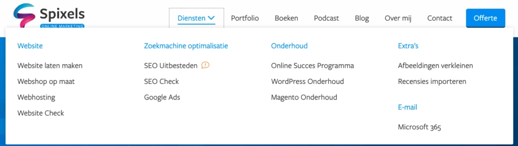 De menustructuur van je website bepalen: zo doe je het 2